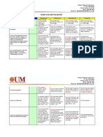 Rubrics Written Report (Sample)