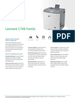 Lexmark C748 Family: Color Single Function Products