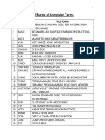 Full Forms of Computer Terms