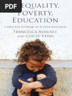 Francesca Ashurst, Couze Venn (Auth.) - Inequality, Poverty, Education - A Political Economy of School Exclusion (2014, Palgrave Macmillan UK) PDF