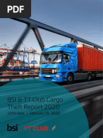 BSI and TT Club Cargo Theft Report 2020