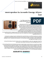 Shelf Speaker in The Acoustic Energy AE300 Test - Audio and Home Theater - Reviews