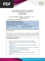 Guia de Actividades y Rúbrica de Evaluación - Unidad 1 - Fase 1 - Saberes Previos