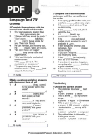 Language Test 7B : Grammar