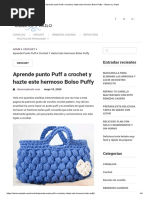 Aprende Punto Puff A Crochet y Hazte Este Hermoso Bolso Puffy - Observa y Hazlo PDF