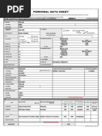 Personal Data Sheet