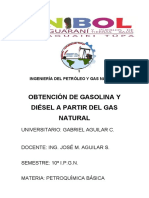 Obtencion Del Gasolina y Diesel A Partir Del Gas