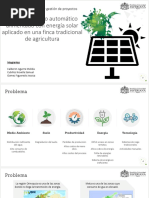 Proyecto Sistema de Riego - Energía Solar Fotovoltaica PDF