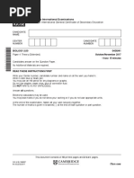 Cambridge International General Certificate of Secondary Education