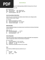 Boiler Formulas