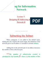 Planning For Information Network: Designing IP Addressing in The Network II