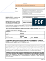 Formato de Ficha Tecnica PIP de Emergencia Post Desastre TAYACAJA