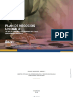 Plan de Negocios - Unidad 3