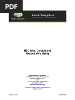 NEC Wire, Conduit and Ground Wire Sizing