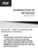 Examination of Witnesses