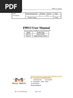 F8913 ZigBee Module User Manual PDF