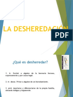 La Desheredación