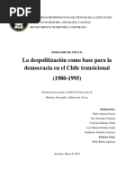 La Despolitizacion Como Base para La Dem PDF