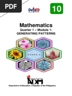 Mathematics: Quarter 1 - Module 1: Generating Patterns