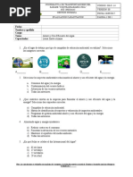 GH-F-14 Evaluación Capacitación AHORRO Y USO EFICIENTE DEL AGUA