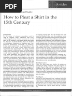 How To Pleat A Shirt in The 15th Century PDF