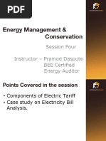 Energy Management & Conservation: Session Four Instructor - Pramod Daspute BEE Certified Energy Auditor