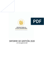 Informe y Conclusiones de La Oficina de Ayuda Humanitaria - Parte 1