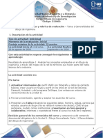 Guía de Actividades y Rúbrica de Evaluación - Tarea 1 Generalidades Del Dibujo de Ingeniería