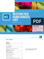 Restricted Substances List: Apparel and Footwear International RSL Management Group