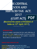 CGST Act 2017