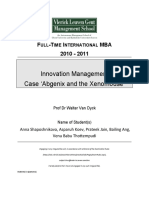 Innovation Management Case Abgenix and The Xenomouse': F - T I MBA 2010 - 2011