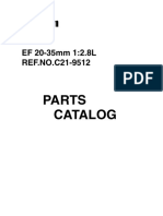 Parts Catalog: EF 20-35mm 1:2.8L REF - NO.C21-9512