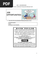 JOB Opportunities: Unit 1 - Job Opportunities 1. Look at The Frame - in What Way Is It Funny and in What Way Is It Not?