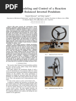 Design, Modeling and Control of A Reaction Wheel Balanced Inverted Pendulum