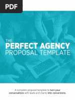 Perfect Agency Proposal Template PDF