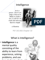 PSY 101 - Intelligence PDF