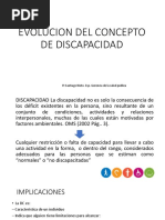 Clase Evolucion Del Concepto de Discapacidad PDF