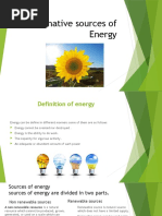 Alternative Sources of Energy