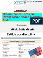 Sesion #07 - Como Realizar Citas en Investigaciones Segun El Estilo Apa