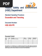 HSE-303-PR Excavation and Trenching