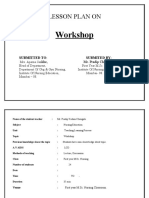 LESSON PLAN ON Workshop