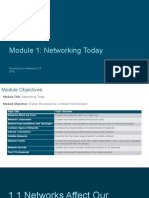 Module 1: Networking Today: Introduction To Networks v7.0 (ITN)