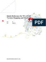 Quick Reference For WLAN AP Version Mapping and Models