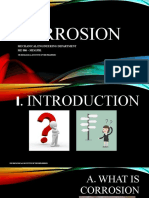 Corrosion: Mechanical Engineering Department ME 006 - ME41FB1