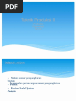 Teknik Produksi II: (Production Engineering)