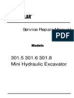 Caterpillar Cat 301.8 Mini Hydraulic Excavator (Prefix BDH) Service Repair Manual (BDH00001 and Up) PDF