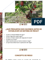 RIEGOS EN EL CULTIVO DE CACAO Curso Virtual