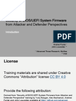 Security of BIOS/UEFI System Firmware From Attacker and Defender Perspectives