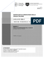 Prova C (Comprensione Ascolto) PDF