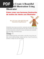 Cómo Crear Una Hermosa Ilustración de Molino de Viento Con Illustrator (Ingles Tecnico)